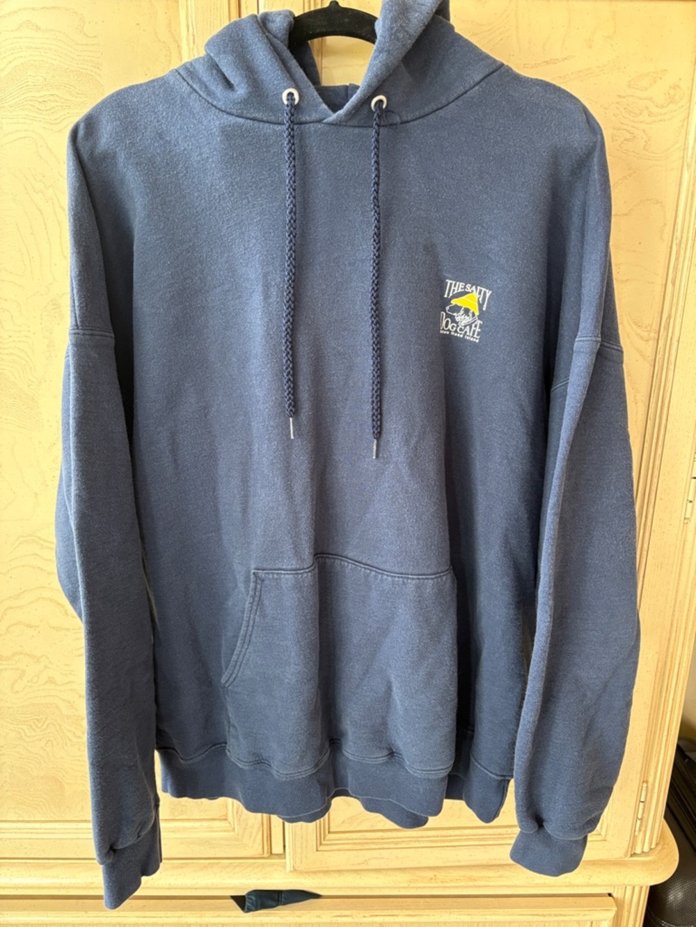 Hanes Navy Salty Dog Hoodie with Small Chest Logo